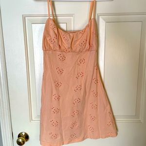 ASOS a-line light orange dress, size 4